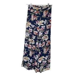 Papaya Floral Wide Leg Pants